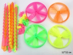 Вертушка арт. 25453/23-1/24611-1 Круглая с запуском цвета микс 11 см (50 шт.в уп.)_•