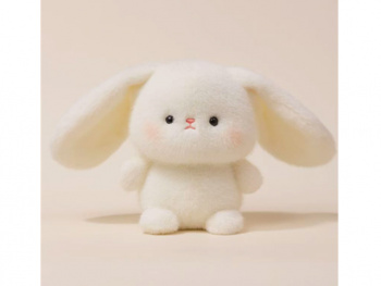 им Зайка арт. YE250909-1-8/251025-2 Белый розовые щечки 16 см в пак.)