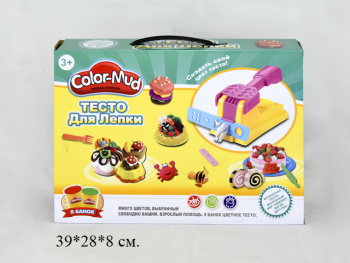 Пластилин арт. 6615 Игровой набор "Торт" в кор._/24 шт./