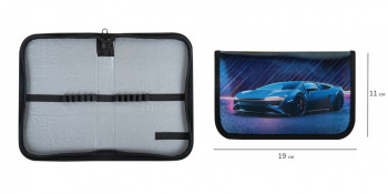 кс_Пенал арт. 272282 ЮНЛАНДИЯ 1 отделение металлизированный картон конгрев 19х11см "Street power"