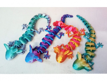 Фигурка 3Д арт. 3D019/LK3495-10D Аксолотль подвижный цвета микс 1шт. в пак.)_