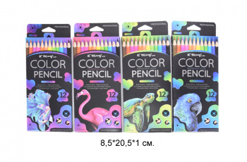 кц_Карандаши цветные арт. YL221031-12 Набор 12 цветов в кор.