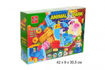 Конструктор арт. LXA889 Парк животных 127 дет. в кор./32шт./•