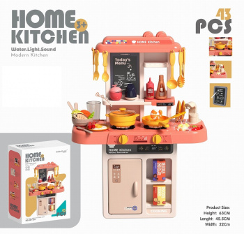 Набор мебели арт. 889-258 Кухня 43 предм. h-63 cm, свет, звук, вода в кор.49,5*14,5*35