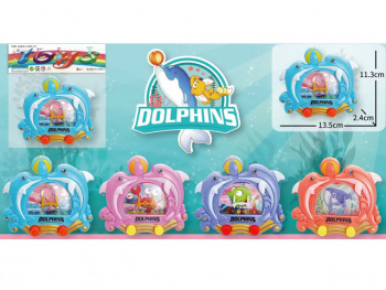 Игра водная арт. 869-R" Дельфины в пакете 13,5*2,4*11,3 Игра водная арт. 869-R" Дельфины в пакете 13,5*2,4*11,3