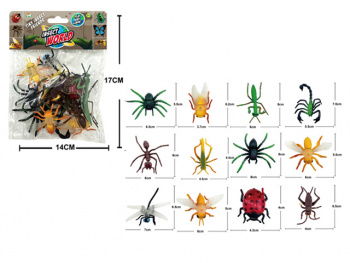 Набор животных арт. 2218" Насекомые в пакете 16*14*3