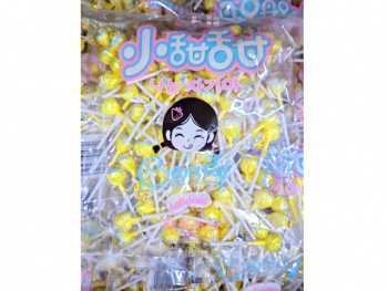 Конфета арт. 830313-6 Карамель на палочке мини "Манго" 500 г в пак.#