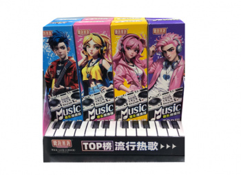 Конфета арт. 451062/ Музыкальный леденец вкусы микс 15 г 8 шт. упаковка-пианино*