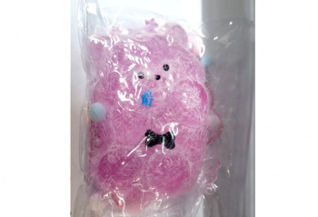 Антистресс арт. JJ254-209 Медведь большой мальтоза с флоком (12 шт.) в пак.