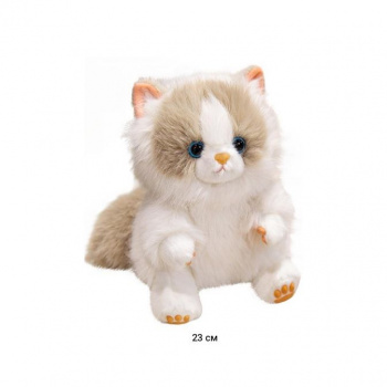 им Кот арт. 209229 Белый с бежевой мордой резиновые следы ароматизированный 23 см в пак.