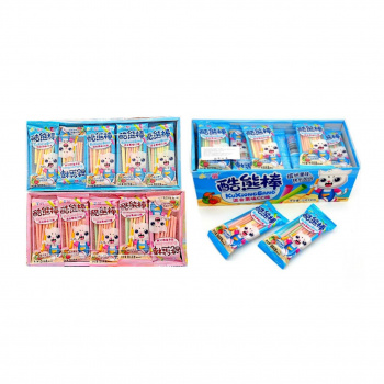 Конфета арт. 621870 Трубочки вкусы микс 15 г в пак. 30 шт. в кор.'