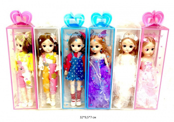 Кукла арт. XL-30171 Шарнирная в ассортименте в прозр. кор._