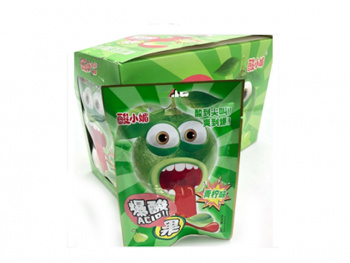 Конфета арт. 950185/950178-1 Кислая "Лайм" 24 г 20 шт. в зеленой кор.,;