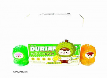 Лизун арт. LY-A162 "Малыш-дуриан" цвета микс  (9 шт.) шоубокс_
