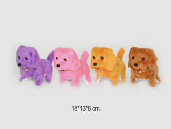 им Собака арт. 140115/HM-583 С бубенчиком цвета микс на бат. в пак._