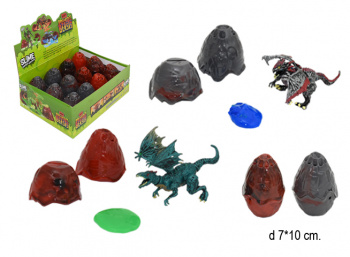 Лизун арт. 192-1 "Яйцо динозавра" (12 шт.) в кор.°/192 шт./