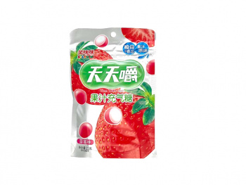 Конфета арт. 201584 "Клубника" жевательная 22 г 12 шт. упаковка'#