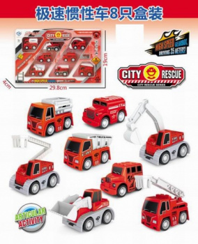 Набор машин арт. 876E-15A Пожарная служба в кор. 29,8*19*4 /72 шт./