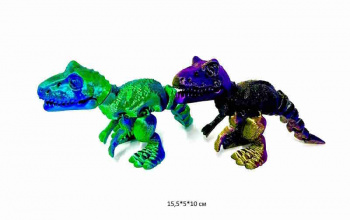 Фигурка 3Д арт. LK3496-36D Динозавр цвета микс подвижная в пак._