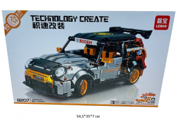 Конструктор арт. 8207 Автомобиль 642 дет. в кор.•/24 шт./