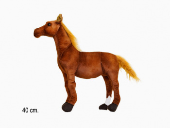 им Лошадь арт. 401040 Коричневая Стоит 40*45 см 1 шт. в пак.