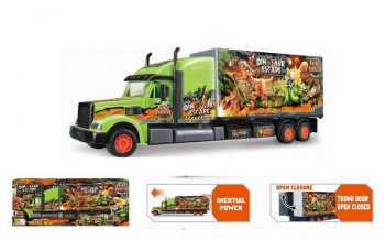 Машина инерц. арт. 689-90 Грузовик с прицепом, открывающимися дверями в кор.56,8*13,8*22