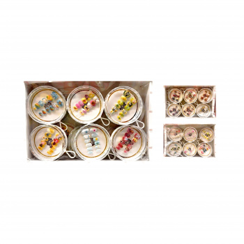 Набор для маникюра арт. 209470 Ногти накладные короткие в круглой банке ассорти 1шт. (12шт.)