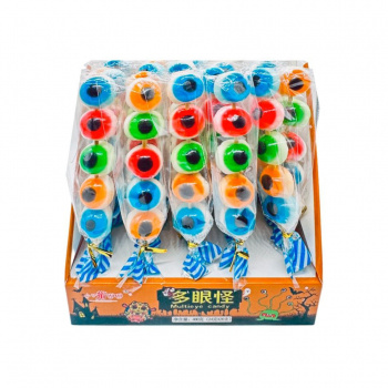 Мармелад арт. 350685-2 Фигурки Монстрик-глазастик 24 г на палочке 20 шт. в оранжевой кор.*