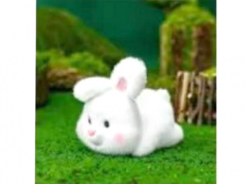 им Зайка арт. 209989 Малыш лежит белый ароматизированный в пак.