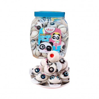 Конфета арт. 427398 Жевательная с жидким центром "Панда" 18 г 50 шт. в банке#