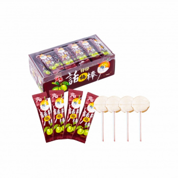 Конфета арт. 002138-14 Карамель на палочке "Слива" 320 г в кор.