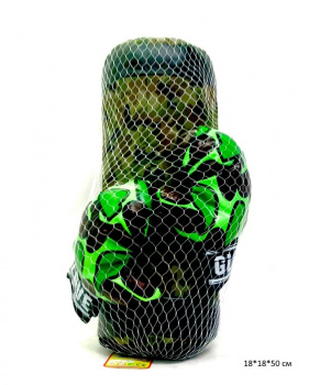 Бокс арт. HJ-170 Набор груша с перчатками в сетке_