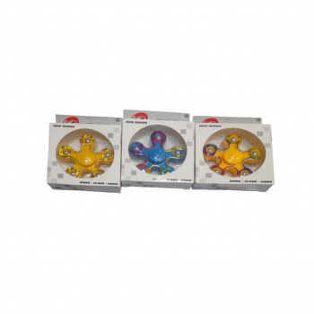 Спиннер арт. 1111 Пластик 6 лучей Шарик + блестящий кант цвета микс в кор._