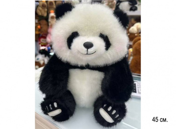им Панда арт. 241125-24-209 Пушистая сидит 45 см в пак.)