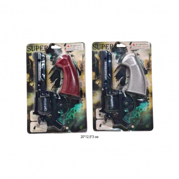 Оружие арт. 808208 Пистолет на пистонах в ассортименте на листе_