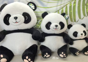 им Панда арт. УЕ250910-16 Сидит со светлыми следами 25 см в пак.)