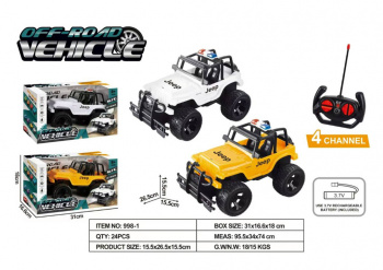 Машина на р/у арт. 998-1 Джип в кор. 31*16,6*18)