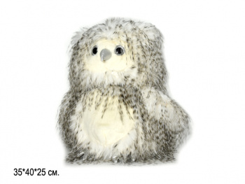 им Сова арт. 209257 Пестрая мохнатая светлое брюшко 40 см в пак. им Сова арт. 209257 Пестрая мохнатая светлое брюшко 40 см в пак.