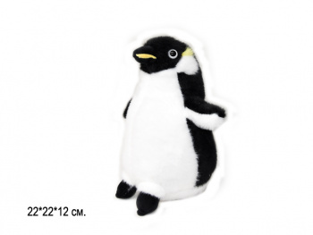 им Пингвин арт. YE251025-6-1 Черный двухцветный 22 см в пак.)