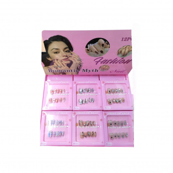 Набор для маникюра арт. 805198 Ногти накладные короткие "Press On Nails" ассорти 1шт. в кор. (12шт.)