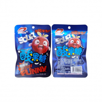 Конфета арт. 102125 Кислая "Восковница - китайская клубника" 20 г 20 шт. в кор.*