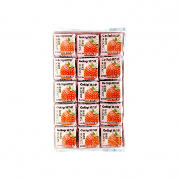 Конфета арт. 828481 Жевательная "Клубника с шоколадом" кубики 10 г 30 шт. в кор.'