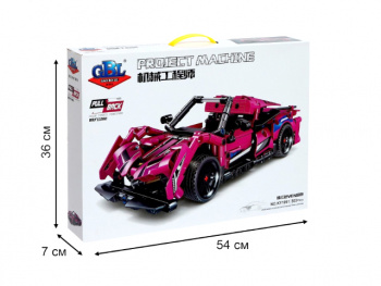 Конструктор арт. KY1091 Автомобиль инерц. 503 дет. в кор.•