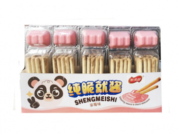 Печенье арт. 861722-30/861005 Палочки с клубничной пастой 30 шт. в кор.*