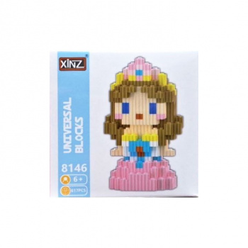 Конструктор арт. 8146-802 Микро Куколка-принцесса 617 дет. в кор.|