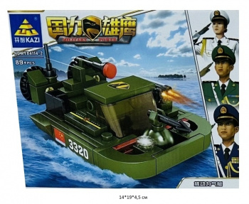 Конструктор арт. KY84114-2 Катер 89 дет. в кор.•