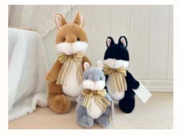 им Кенгуру арт. 209077 С бантом на шее цвета микс 20 см в пак.