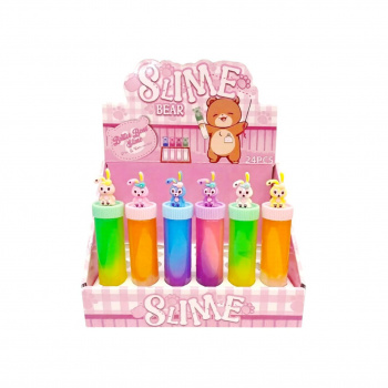 Лизун арт. RF-1880 Колба "Зайка" 118 г 16*3 см (24 шт.) шоубокс